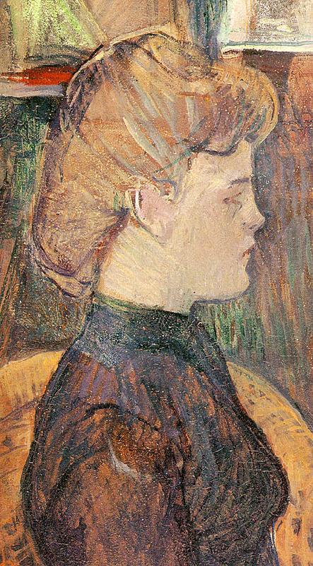  Henri  Toulouse-Lautrec The Painter's Model : Helene Vary in the Studio oil painting image